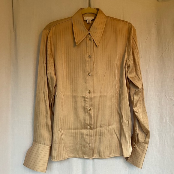 Topshop Satin Pin Stripe Set Sz. 6 - Picture 6 of 9